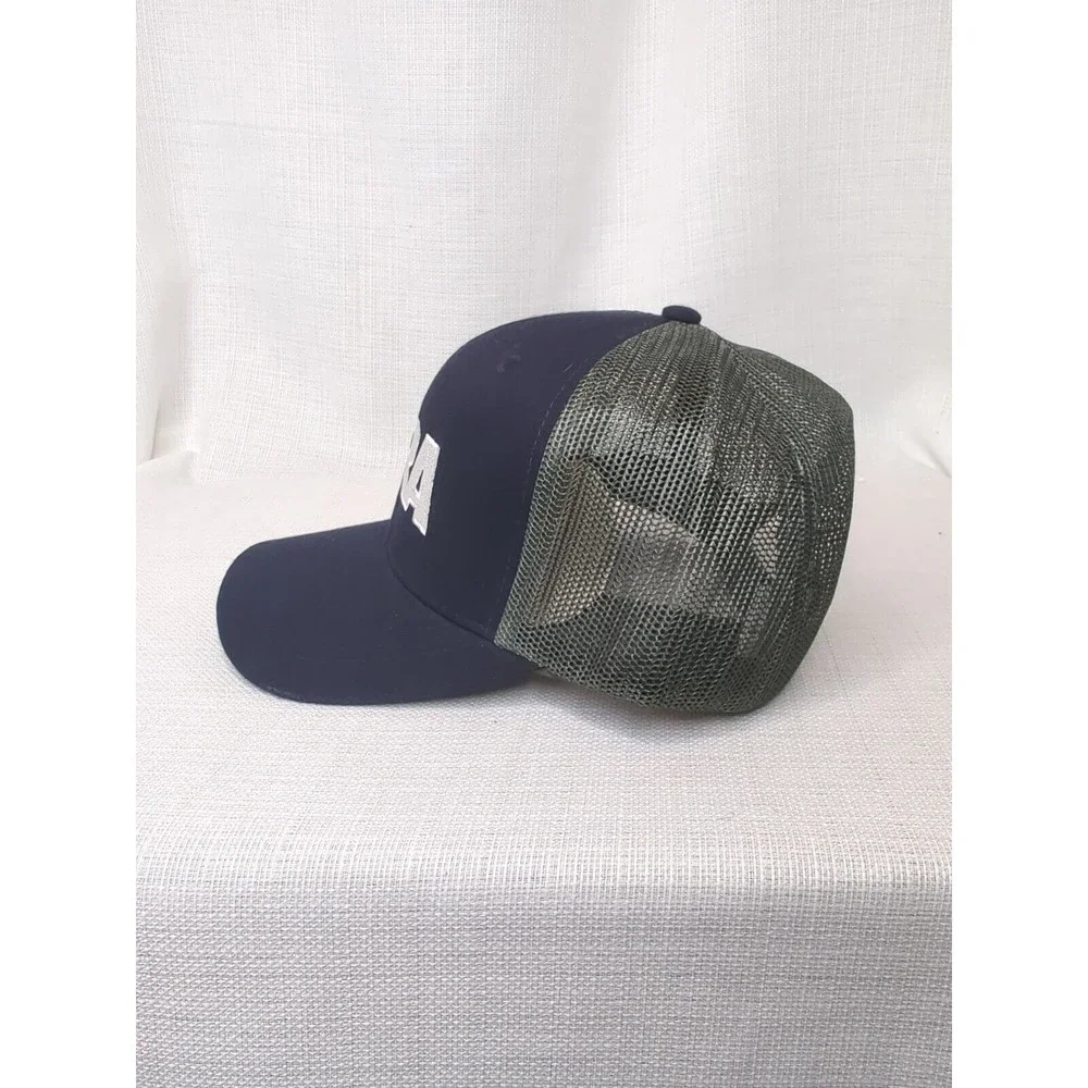 NRA‎ National Rifle￼ Assoc truckers Style hat Snap Back navy/gray Adjustable New